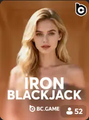 Iron Blackjack BC Game Slovensko game cover
