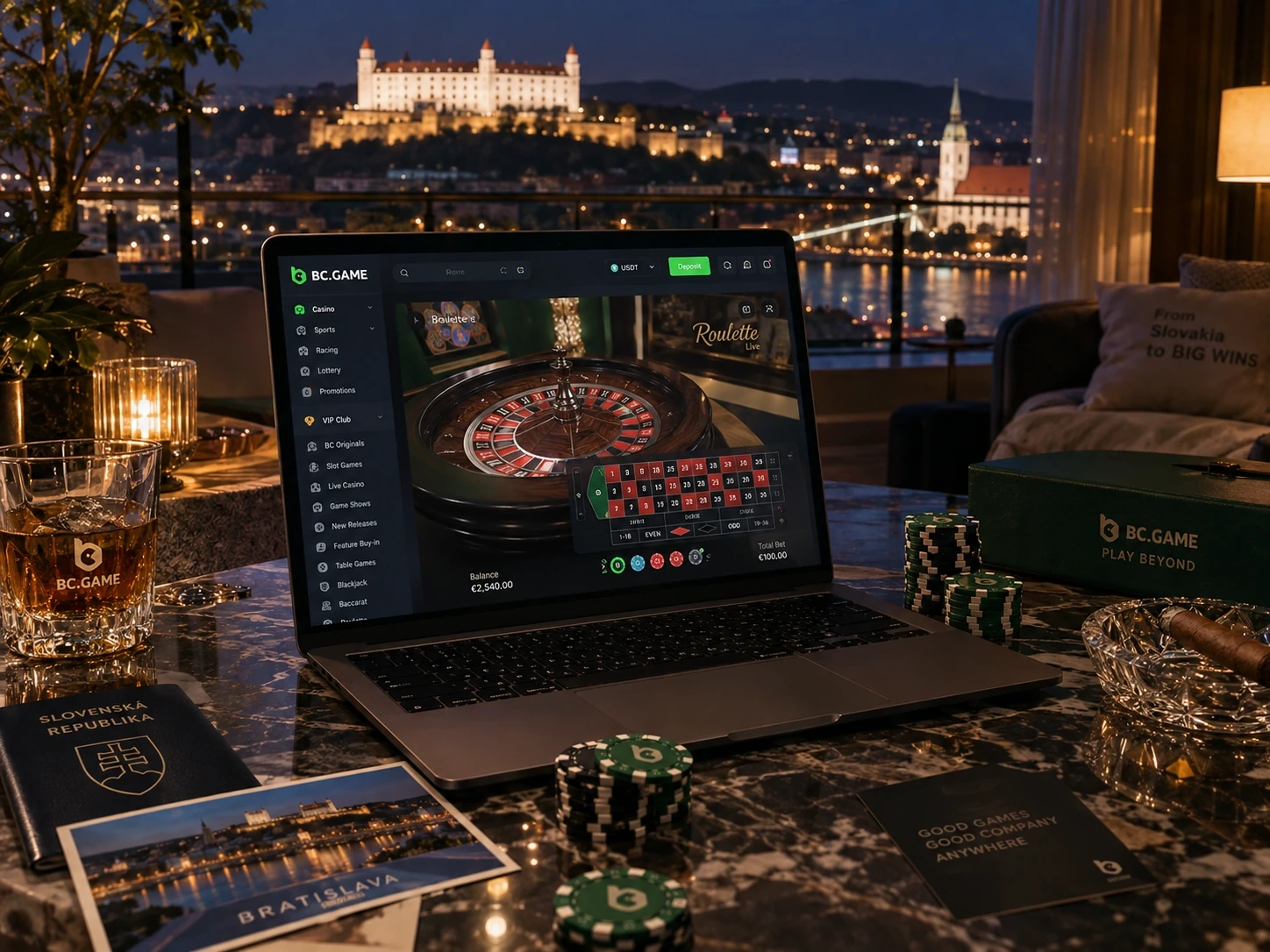 Casino hra v BC Game Slovensko